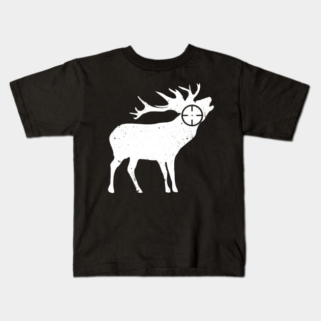 Hunting Deer Forest Sniper Shoot Kids T-Shirt by Shirtbubble